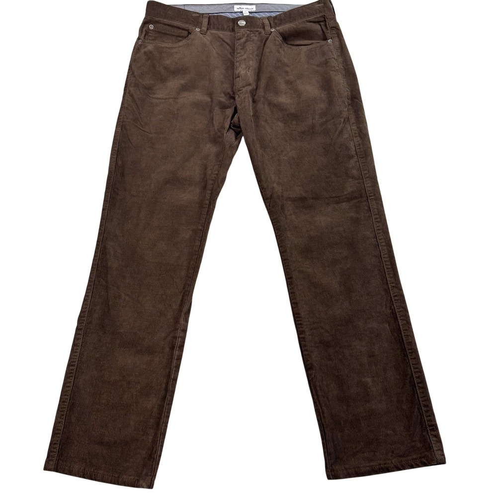 Peter Millar Corduroy Pants Mens 32x29 Brown Stretch 5 Pocket Chino Casual